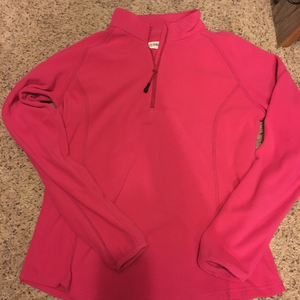 Pink Magellan 1/4 zip fleece top